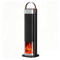 HQ30-300B Riscaldatore a torre in ceramica PTC da 2000W con effetto fiamma 3D - Nero