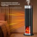 HQ30-300B Riscaldatore a torre in ceramica PTC da 2000W con effetto fiamma 3D - Nero