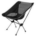 HS-334 Sedia da campeggio da esterno Moon Chair - Nero / Grigio