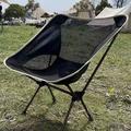HS-334 Sedia da campeggio da esterno Moon Chair - Nero / Grigio