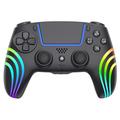 HS-PS5230 - Controller di gioco wireless RGB con giroscopio a 6 assi per PlayStation 5/PC - Nero