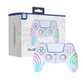 HS-PS5230 - Controller di gioco wireless RGB con giroscopio a 6 assi per PlayStation 5/PC - Bianco