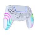 HS-PS5230 - Controller di gioco wireless RGB con giroscopio a 6 assi per PlayStation 5/PC - Bianco