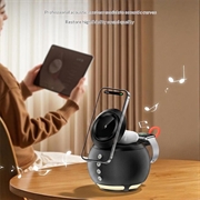 HT-571 Caricabatterie wireless magnetico 5 in 1 con altoparlante Bluetooth e luce notturna - Nero
