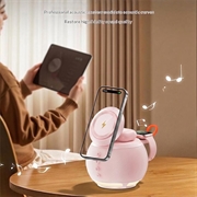 HT-571 Caricabatterie wireless magnetico 5 in 1 con altoparlante Bluetooth e luce notturna - Rosa