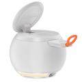 HT-571 Caricabatterie wireless magnetico 5 in 1 con altoparlante Bluetooth e luce notturna - Bianco