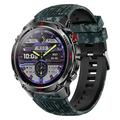 Smartwatch fitness HT37 con cardiofrequenzimetro e misuratore di pressione sanguigna - Blu mimetico