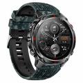 Smartwatch fitness HT37 con cardiofrequenzimetro e misuratore di pressione sanguigna - Blu mimetico