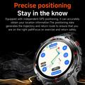 Smartwatch fitness HT37 con cardiofrequenzimetro e misuratore di pressione sanguigna - Blu mimetico