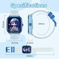 Smartwatch HT40 per bambini con monitoraggio della frequenza cardiaca e del sonno - IP68 - Blu