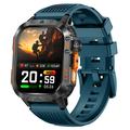 Orologio sportivo smart HT46 impermeabile con batteria da 1200mAh - Blu