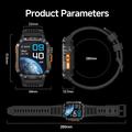 Orologio sportivo smart HT46 impermeabile con batteria da 1200mAh - Blu