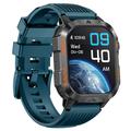 Orologio sportivo smart HT46 impermeabile con batteria da 1200mAh - Blu