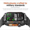 Orologio sportivo smart HT46 impermeabile con batteria da 1200mAh - Blu