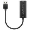 HU-02 Scheda di acquisizione video / Adattatore per streaming da HDMI a USB 3.0 - Nero