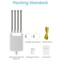 Router wireless HW1800M per esterni AX1800 WiFi 6 / Amplificatore WiFi - 4 antenne da 7 dBi