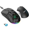 HXSJ T26 RGB Backlit Wireless Mouse / Bluetooth Mouse 4800 DPI - Nero