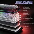 Tastiera meccanica HXSJ X81 a 81 tasti con tripla modalità - Nera