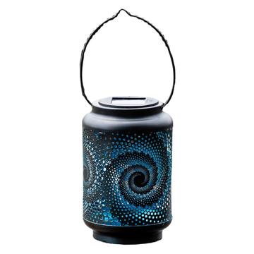 HY1225 Lanterna solare a lumaca 3D - Luce da giardino a sospensione impermeabile IP44 - Nero