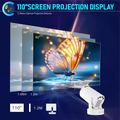 Proiettore intelligente HY300 Ultra Android 11 con altoparlante da 3W - Bianco