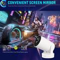 Proiettore intelligente HY300 Ultra Android 11 con altoparlante da 3W - Bianco