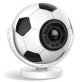 Proiettore portatile HY300F a forma di pallone da calcio - WiFi 6, Android 14 - Bianco / Nero