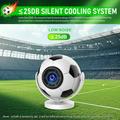 Proiettore portatile HY300F a forma di pallone da calcio - WiFi 6, Android 14 - Bianco / Nero