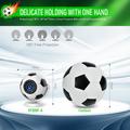 Proiettore portatile HY300F a forma di pallone da calcio - WiFi 6, Android 14 - Bianco / Nero