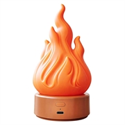 Lampada da notte a LED con effetto fiamma HZ-K03A con timer - Arancione