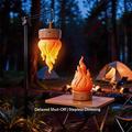 Lampada da notte a LED con effetto fiamma HZ-K03A con timer - Arancione