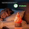 Lampada da notte a LED con effetto fiamma HZ-K03A con timer - Arancione
