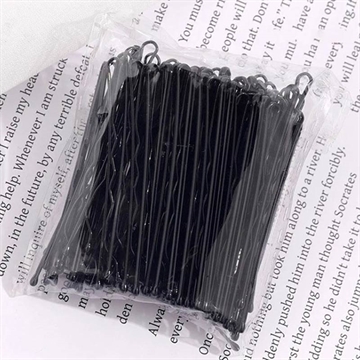 Fermaglio per capelli da donna - 100 pezzi - Nero