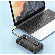 Power bank solare a manovella da 30000mAh con allarme SOS, bussola e torcia