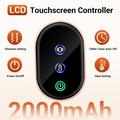 Guanto massaggiante per le mani con luce rossa e calore - 24 perline LED, 3 modalità di vibrazione e controller LCD