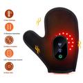 Guanto massaggiante per le mani con luce rossa e calore - 24 perline LED, 3 modalità di vibrazione e controller LCD