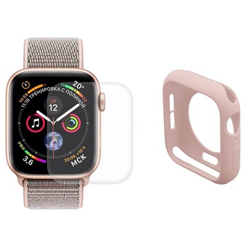 Set di Protezione Full Hat Prince per Apple Watch Series 5/4 - 44mm - Rosa