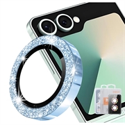 Protezione per Obiettivo Fotocamera Hat Prince Glitter per Samsung Galaxy Z Flip8 - Blu