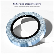 Protezione per Obiettivo Fotocamera Hat Prince Glitter per Samsung Galaxy Z Flip8 - Blu