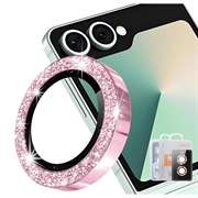 Protezione per Obiettivo Fotocamera Hat Prince Glitter per Samsung Galaxy Z Flip8 - Rosa