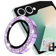 Protezione per Obiettivo Fotocamera Hat Prince Glitter per Samsung Galaxy Z Flip8 - Viola