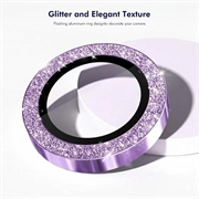 Protezione per Obiettivo Fotocamera Hat Prince Glitter per Samsung Galaxy Z Flip8 - Viola