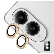 Protezione per Obiettivo Fotocamera Hat Prince Glitter per Samsung Galaxy Z Fold8 - Oro