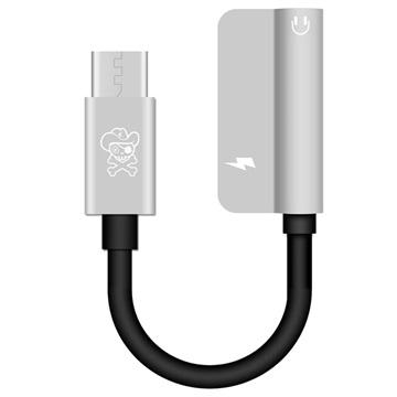 Hat Prince HC-13 USB-C / 3.5mm & Type-C Audio Adapter - Silver