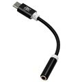 Adattatore Audio Jack Hat Prince USB 3.1 Type-C a Porta 3.5mm - Nero