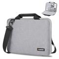 Borsa Haweel per MacBook 14" con pratico scomparto per accessori e tracolla - Grigio