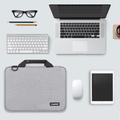 Borsa Haweel per MacBook 14" con pratico scomparto per accessori e tracolla - Grigio