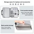 Borsa Haweel per MacBook 14" con pratico scomparto per accessori e tracolla - Grigio