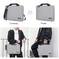 Borsa Haweel per MacBook 14" con pratico scomparto per accessori e tracolla - Grigio