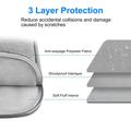 Haweel HWL7014 Slim Laptop Sleeve - 12.5"-13.5″ - Grigio Chiaro
