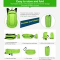 Haweel HWL7033 Zaino compatto pieghevole e leggero - Verde